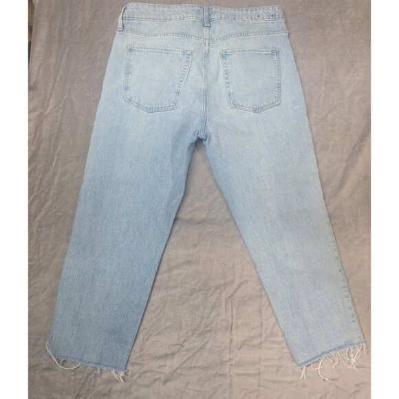 Gap Jeans Womens 14/32 Regular Blue Universal Slim Boyfriend Stretch Denim. HL13 - Picture 3 of 7